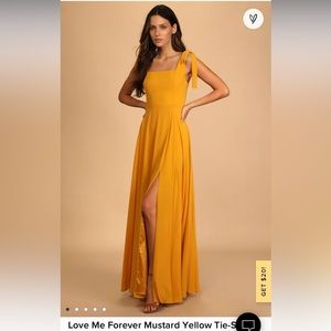 Yellow Lulus Dress Brand New XL